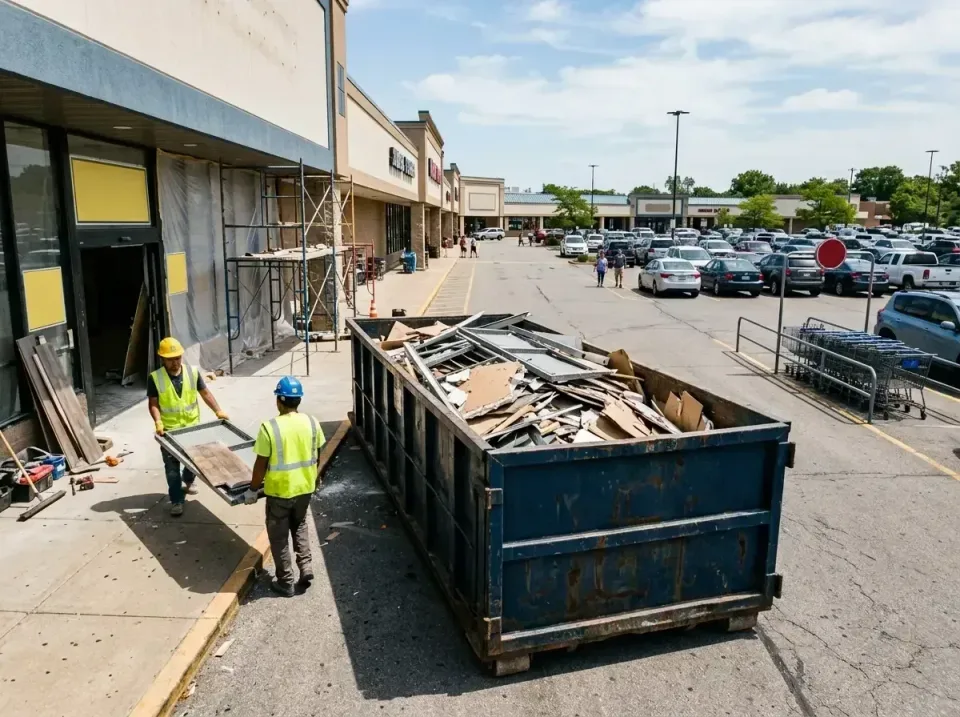 retail-store-renovation-debris-003 — frequently asked questions, Roll-off Dumpster Rentals in Pontoon Beach, IL